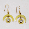 Stunning Crystal Quartz Cut Earring P - JBE999 Latest Collection Cut Round Shape With 18ct Gold Plating Dangle Earring